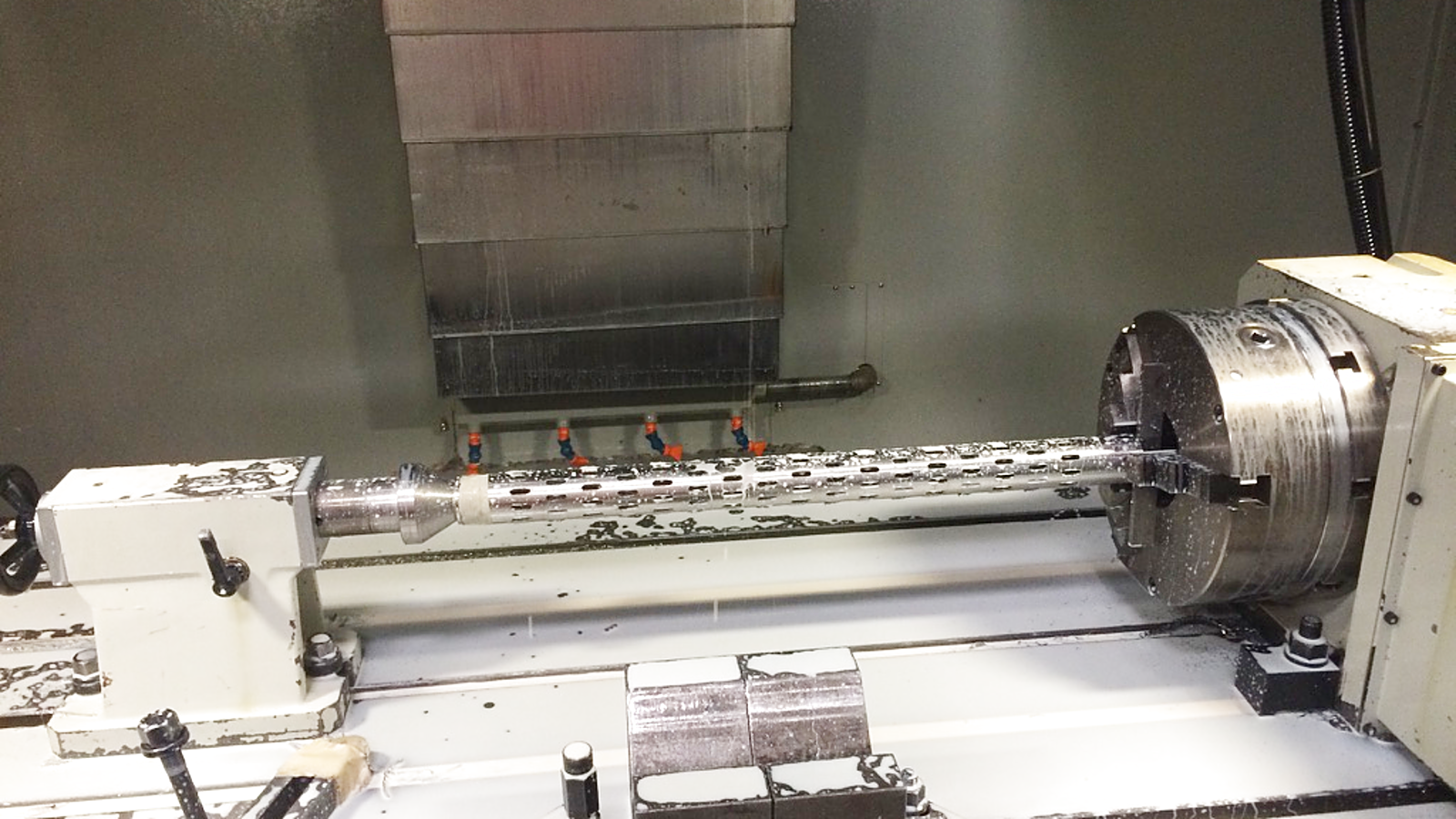 Slotted screen machining in a CNC setup